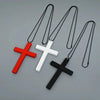 Wooden Cross Pendant Necklace with Alloy Chain and 71 cm Length - Image 18