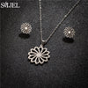 Stainless Steel Lily Flower Necklace Set with Matching Earrings and 45 cm Chain - Image 15