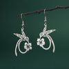 Hollow Hummingbird Stainless Steel Earrings Animal Pendant Women's Wealth Jewelry Gift Pendant Party Gift - Image 9