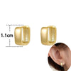 Simple Square Hoops Earrings Delicate Women's Wide Face Design Huggie Hoops For Women Men Party Jewelry Gifts - Image 7