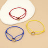 Simple Unisex Bracelet 3 Metal Round Circle Accessory Adjustable Men's Rope Bracelet for Women Jewelry Gifts - Image 2
