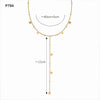Stainless Steel Chain Necklace with Long Tassel Details - Image 60