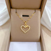 Heart Stainless Steel Zirconia Necklaces For Women Girls Love Gold Color Metal Necklace Party Birthday Daily Jewelry - Image 34