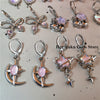 Gothic Y2K Moonlight Stone Heart Star Bow Pendant Earrings For Egirl Emo 2000s Goth Cute Dream Fairy Vintage Jewelry Accessories - Image 2