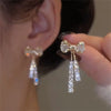 Bow Crystal Zircon Earrings For Women Party Jewelry Ear Accessories Valentine's Day Gift - Image 1