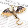 Enamel Fly Dragon Brooch for Women Men Rhinestone Beautiful Legand Animal Party Office Classic Broochs Pins Gifts Accessories - Image 4