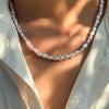 Adjustable Imitation Pearl Necklace with Irregular Beads - Image 9