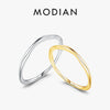 Silver Simple Geometric Line Twisted Ring Stackable Gold Color Jewelry For Women Party Gifts - Image 1