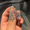Colorful Rhinestone Christmas Tree Dangle Earrings for Women Zircon Star Year Earrings Girls Party Jewelry - Image 2