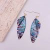 Fairy Clear Gradient Resin Simulation Wings Butterfly Rhinestone Flake Long Dangle Earrings for Women Casual Party Jewelry - Image 7
