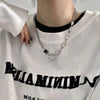 Irregular Circle Zircon Couple Necklace Female Coldness Style Niche Hip Hop Neutral Style High End Party Jewelry Gift - Image 5