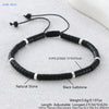 4mm Stone Bracelet Double Layer Woven Agate Imperial Stones Adjustable Bracelets Couple Jewelry Gift - Image 11