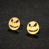 Cute Halloween Cartoon Ghost Earrings Stud For Women Stainless Steel Ear Piercing Black Earrings Minimalist - Image 20