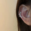 Geometric Cubic Zirconia Clip Earrings For Women Simple U-shaped Without Pierced Ears Jewelry - Image 5