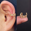 1Pc Geometry Crystal CZ Leaf Clip Earring For Women Without Piercing Punk Vintage Star Ear Cuff Wrap Adjustable Jewelry - Image 10