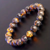 2/4pcs Flame Stone Bracelet with Raw Stone Accessories, UV Luminescent Rock, Handmade Elastic Bracelet - Image 4
