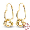 Earrings Silver Stud Drop Hoop Earrings Rose Gold for Women Girls Party Wedding Birthday Jewelry Gift - Image 28