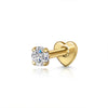 Silver Zircon Stud Earrings 1PC Eight pointed star Women Gold/Silver Heart Flat back piercing Jewelry Gift - Image 30