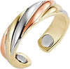 99.99% Copper Magnetic Rings Tricolor Cuff Therapy Ring Adjustable Ring magnetico terapeutico Three color open ring - Image 5