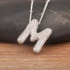 Light Aesthetic 26 A-Z Letters Sparkling Zircon Pendant Necklace Initials Alphabet For Women Lucky Jewelry Accessories - Image 19