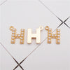 10-26PCS Alphabet Charms With Plastic Pearl Alloy Gold Color English Letter Pendant Necklace Bracelet Jewelry Accessory - Image 27