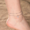 Stainless Steel Anklets for Women Sun Flower Leaves Moon Star Foot Bracelet Jewelry Summer Beach Accessories - Image 14