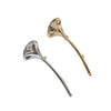 Glossy Metal Ginkgo Leaf Shape Piercing Clip Pin Brooch for Women Men Coat Jacket Accessories Personalized Suit Corsage - Image 5