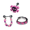 Ear Studs Y2K Style Piercing Jewelry Pink Earrings Eye Catching Ear Jewelry Alloy Material Ear Pins Gift for Women - Image 7