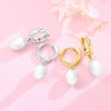 Silver Earrings Pearl Bead Earrings For Women Birthday Gift Silver Jewelry Gift Earrings - Image 2
