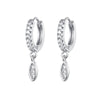 Crmya Cute Cubic Zirconia CZ Gold Silver Plated Hoop Drop Earrings For Women Dangle Earring Jewelry - Image 49