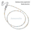 2mm Stone Beads Necklaces For Women Men Faceted Moonstone Labradorite Indian Agates Turquoises Crystal Clavicle Chain - Image 24