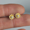 Zakol Dainty Flower Stud Earrings Gold Color Fancy Ear Accessories for Women Daily Wear Girls Gift Statement Jewelry - Image 4
