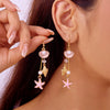 Bohemian Ocean Style Shell Starfish Earrings for Women Retro Enamel Conch Pearl Tassel Dangle Jewelry Beach Party Gift - Image 3