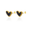 Simple Heart Drop Earrings For Women Stainless Steel Ear Cuff Piercing Dangle Earring Jewelry Gifts - Image 16