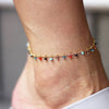 Colorful Crystal Beads Anklets for Women Boho Gold Color Chain Ankle Bracelet Leg Bracelet Ocean Beach Foot Jewelry - Image 12