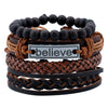 Classic Hand-Woven Leather Bracelet Multilayer Men Bracelets Punk Beads Bangle for Friend Charm Jewelry Gifts - Image 12