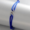 Two Oval Rings Interlock Steel Rope Bracelet - Image 17