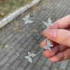 Korean Style Butterfly Ear Clips Without Piercing For Women Sparkling Zircon Ear Cuff Clip Earrings Wedding Party Jewelry Gifts - Image 5
