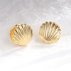 Vintage Elegant Blue Crystal Shell Pearl Conch Shape Stud Earrings for Women Simple Geometry Round Jewelry Party Gift - Image 16