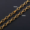 Wide 6.5mm Women Men's Stainless Steel Handmade Oval Chain Bracelet Big Chain for Hand Punk Heavy Jewelry - Image 4