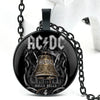 Retro Band Handmade Clothing Accessories Movie Design Glass Dome Pendant Necklace for Men And Women Unique Jewelry Gift - Image 1