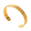Metal Textured Hammered Stainless Steel Open Bangle Bracelet Geometric Vintage Style Daily Jewelry For Women - Image 1