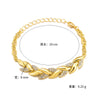 Love Braided Leaf Bracelet Charm Crystal Wedding Bracelets For Women Anniversary Valentines Day Gifts Aesthetic Jewelry - Image 4