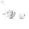 ZS 1 Piece Magnetic Clip-on Earrings Star Heart Shape CZ Crystal Ear Clip No Piercing Ear Stud No Pierced Earring Jewelry 4-8MM - Image 26
