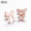 Korean Bowknot Stud Earrings Black for Women Temperament Bow Ear Pendant Earings Girls Party Jewelry - Image 5