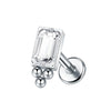 1Pc Titanium Cz Crystal Ear Cartilage Tragus Helix Daith Piercing Internal Thread Lip Stud Labret Piercing Body Jewelry 16G - Image 32