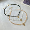 Gold Color Heart Pendant Necklace For Women Boho Geometric Transparent Crystal Chain Jewelry Valentine's Gift - Image 4