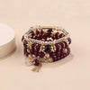Bohemian Stackable Glass Bead Bracelet Set 4 Pieces - Image 11