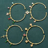 Candy Color Charm Bracelet with Adjustable Open Bangle - Image 4