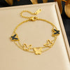 316L Stainless Steel Golden Heart Geometry Zircon Minimalist Series Bracelet Lady Wrist Chain Jewelry - Image 21